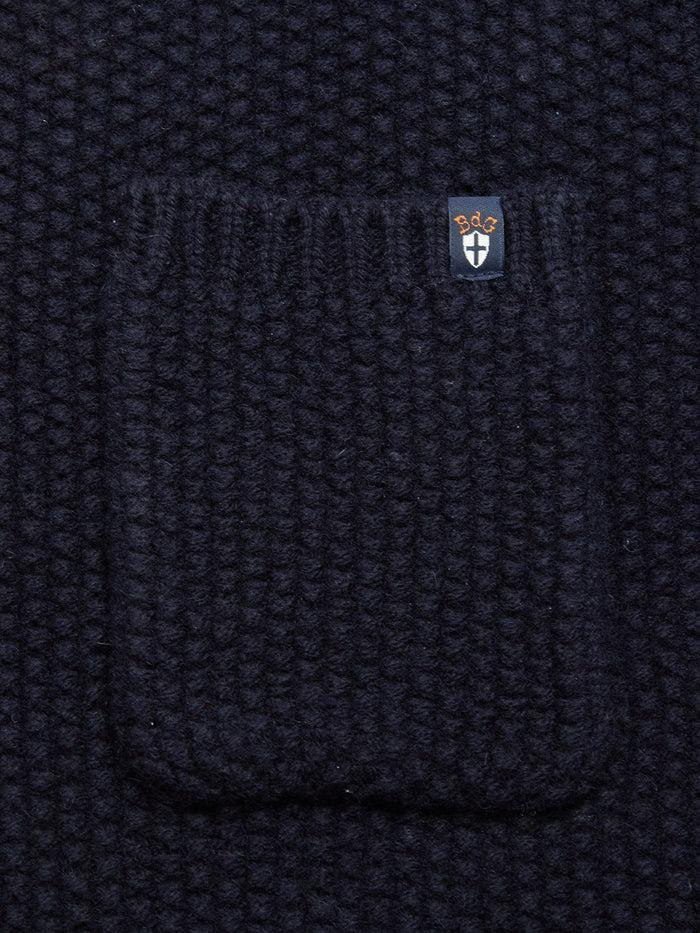 Blue De Gênes Aimone Knit Cardigan Dark Navy