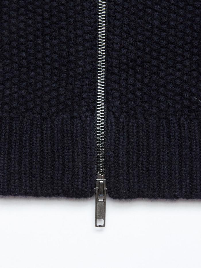 Blue De Gênes Aimone Knit Cardigan Dark Navy