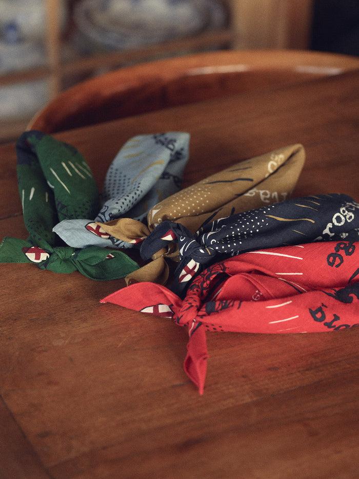 blue de gênes Bandana Red