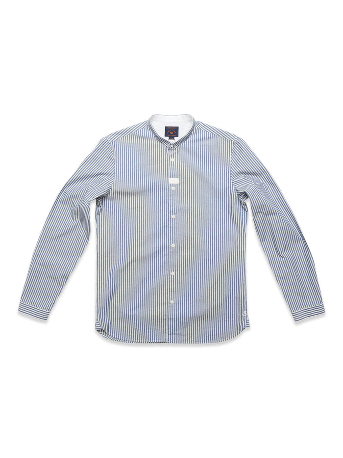 blue de gênes Basso Look Shirt Blue Stripe