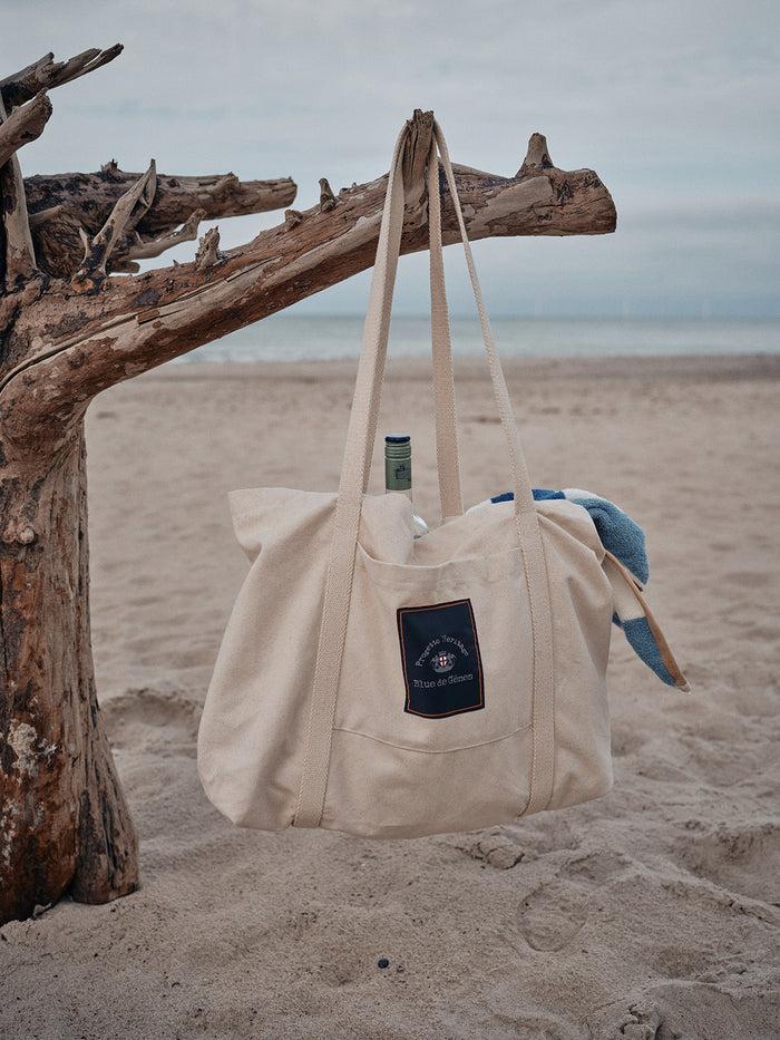 Blue De Gênes BDG Canvas Bag Off White