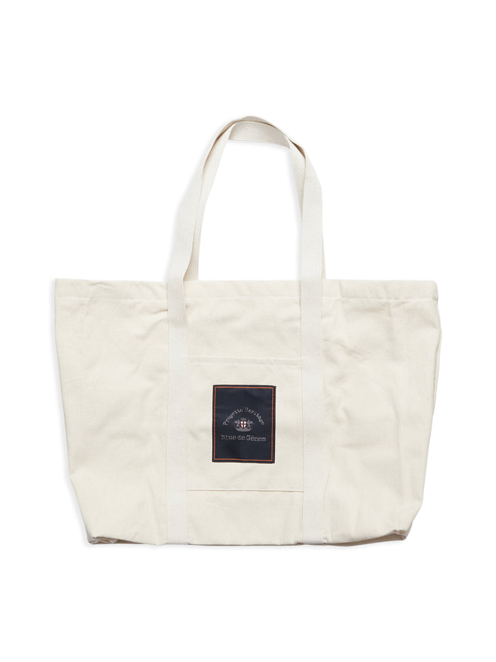 Blue De Gênes BDG Canvas Bag Off White