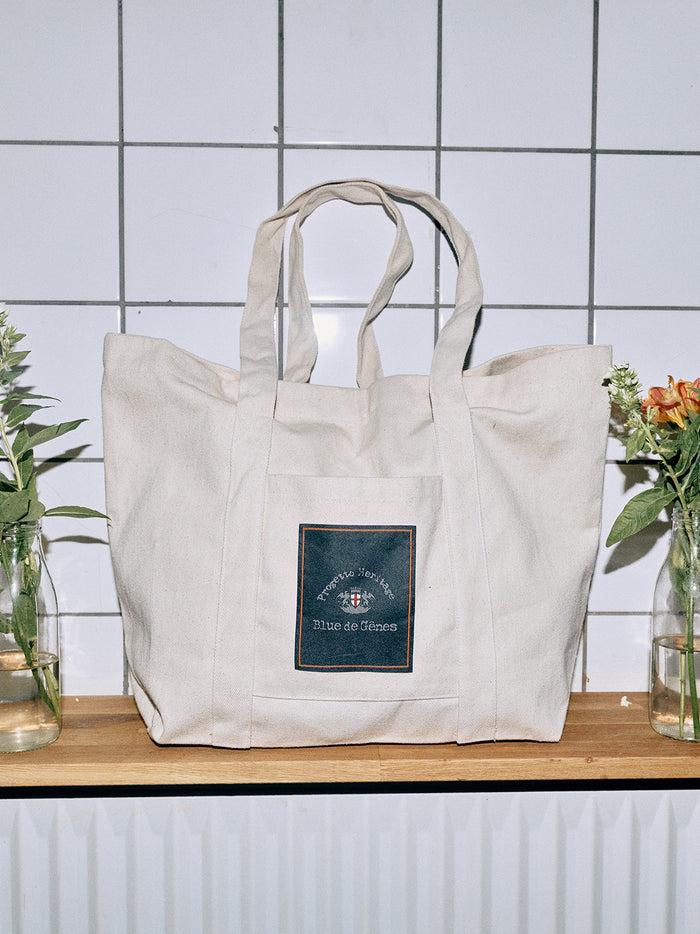 blue de gênes BDG Canvas Bag Off White