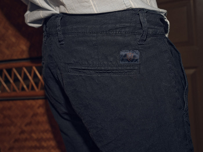 Blue De Gênes Bermuda Metz Shorts Dark Navy