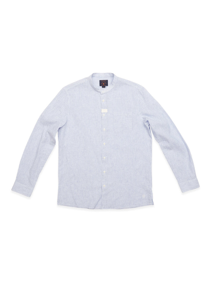Blue De Gênes Bologna Lapo Shirt White Stripe
