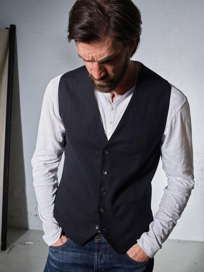 blue de gênes Canna Carbonio Gillet Black