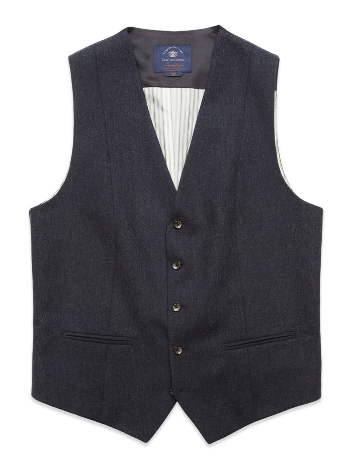 Blue De Gênes Canna Santo Gilet Navy