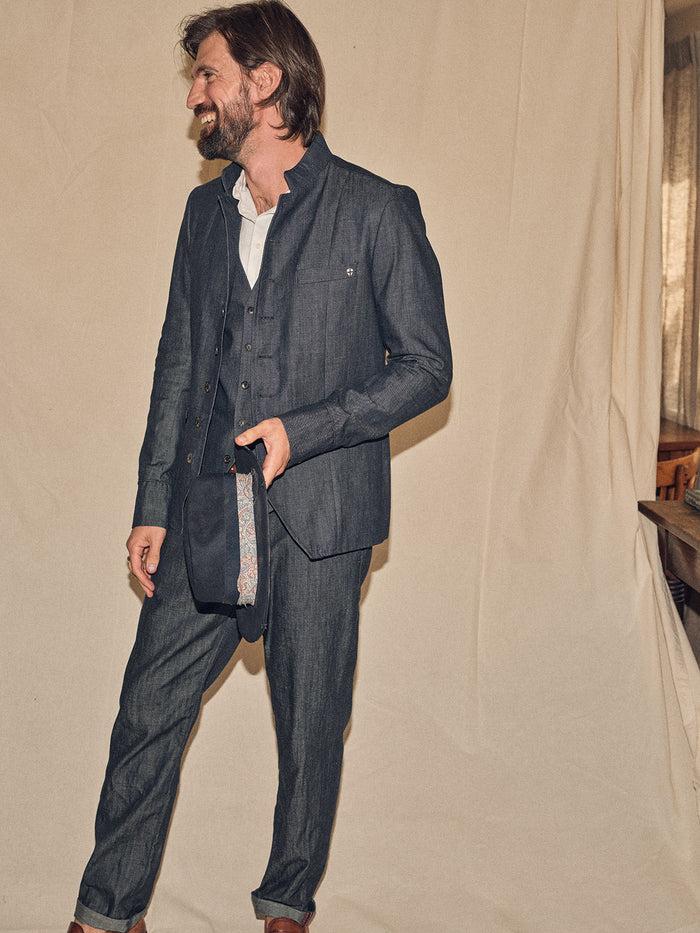 Blue De Gênes Casella Wasabi Blazer Denim Blue