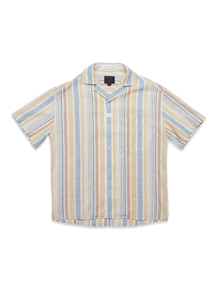 Blue De Gênes Colonnello Tino Shirt Multi Stripe