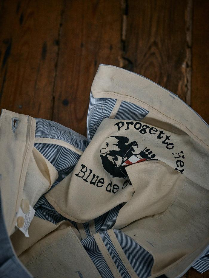 Blue De Gênes Elak Riga Shorts Blue Stripe