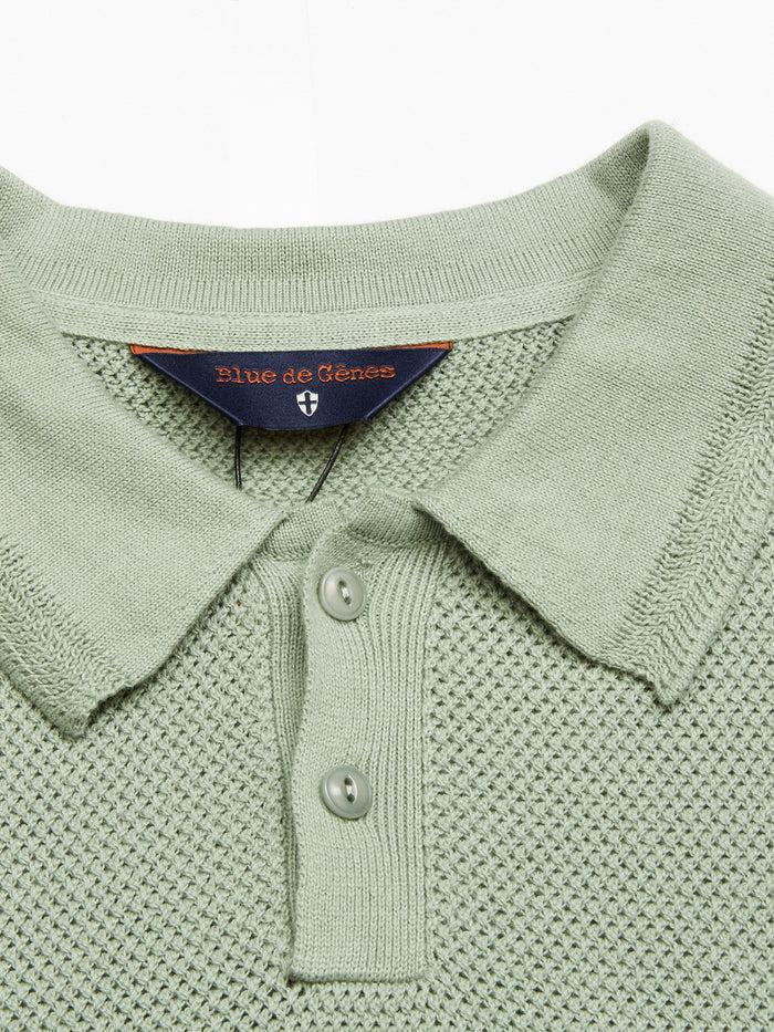 Blue De Gênes Filo Knit Polo Green Bay