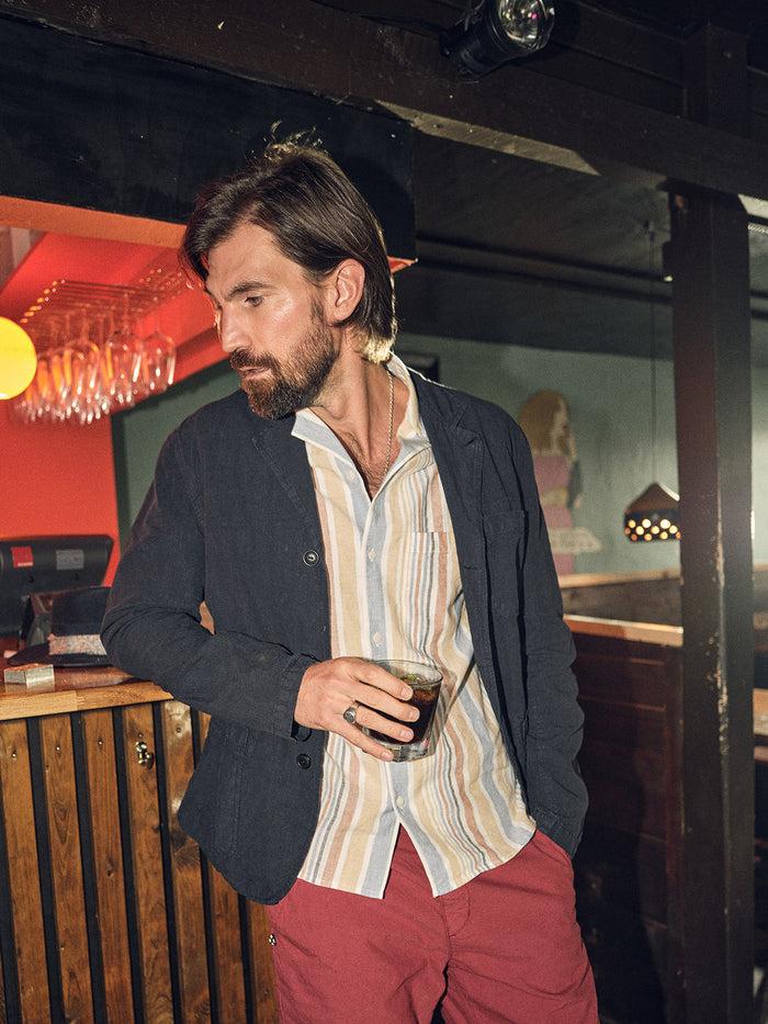 Blue De Gênes Gabbiano Metz Blazer Dark Navy