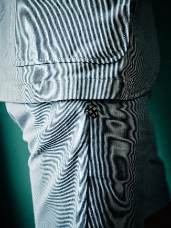 Blue De Gênes Gabbiano Riga Blazer Blue Stripe