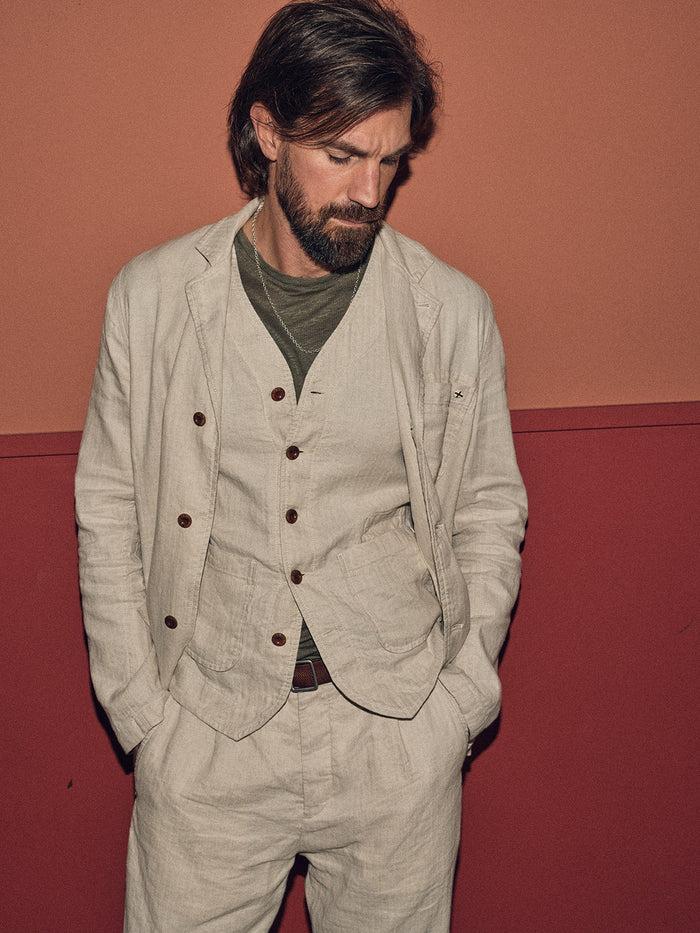 Blue De Gênes Gabbiano Winnot Blazer Natural