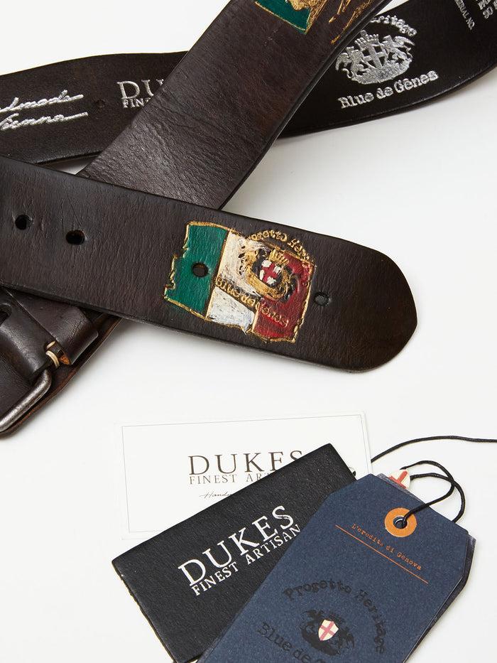 Blue De Gênes Gari Belt Brown