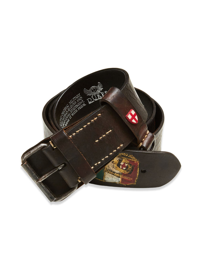 blue de gênes Gari Belt Brown