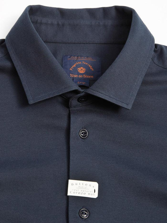 Blue De Gênes Luccio Dry Shirt Navy