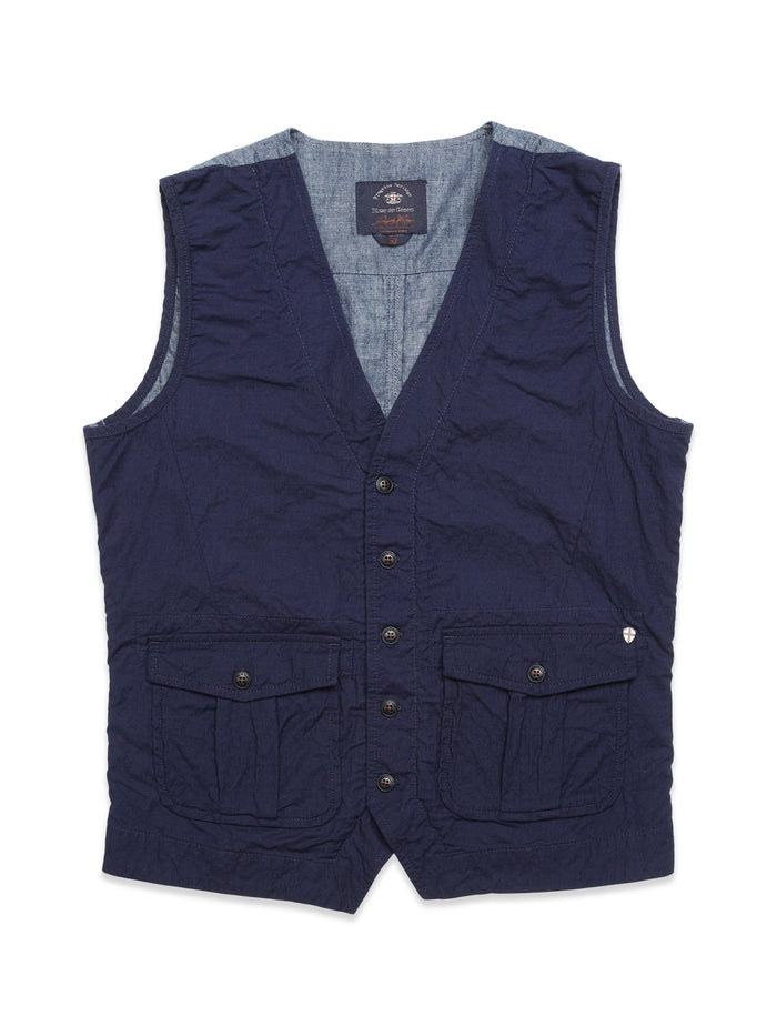 Blue De Gênes Ludovico Tarlo Gilet Navy
