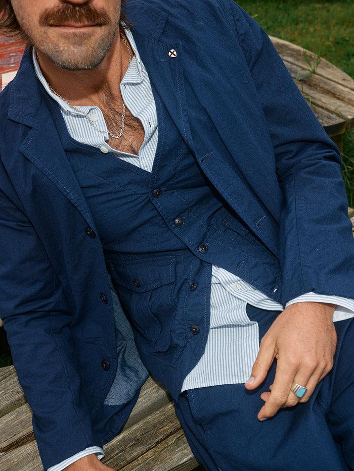 Blue De Gênes Ludovico Tarlo Gilet Navy