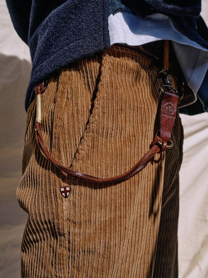 Blue De Gênes Manuel Cord Chino Fudge