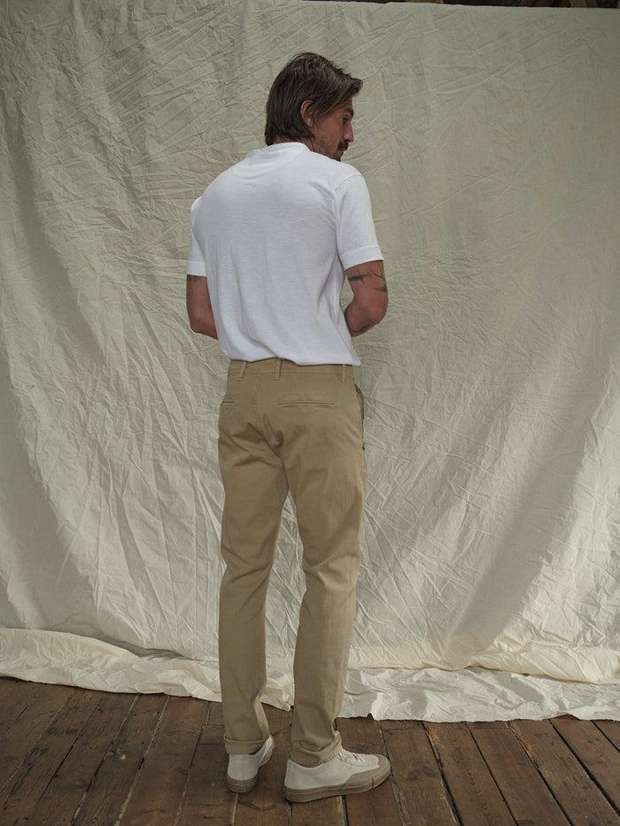 Blue De Gênes Menzo Dobby Chino Khaki