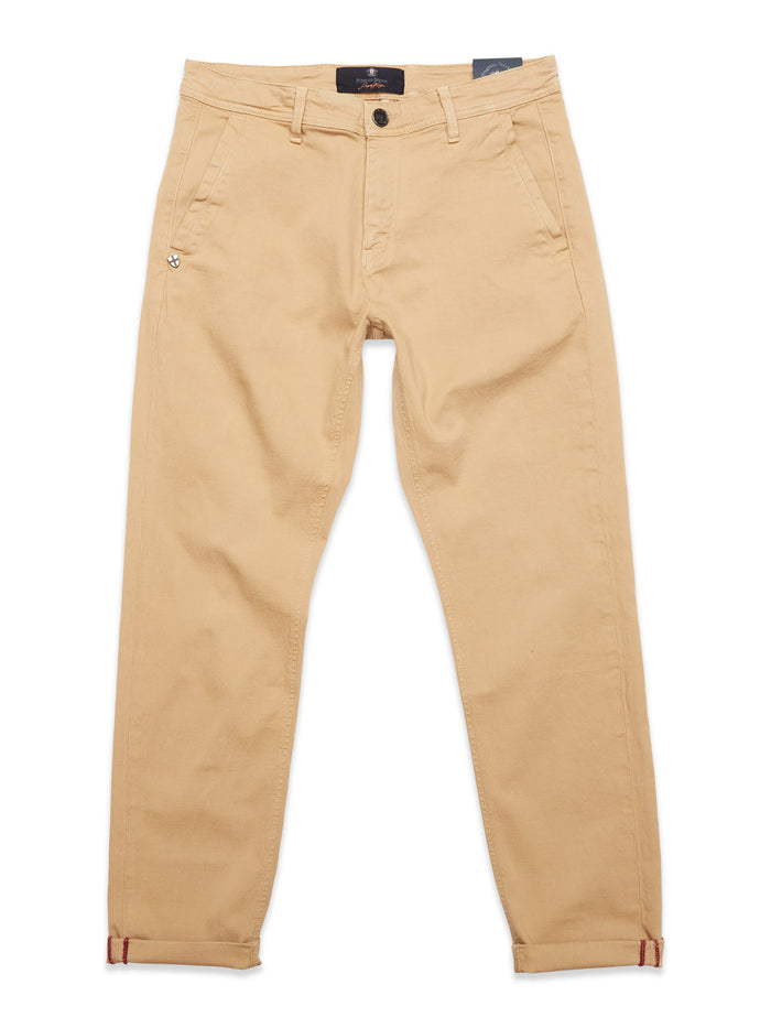 Blue De Gênes Menzo Dobby Chino Khaki