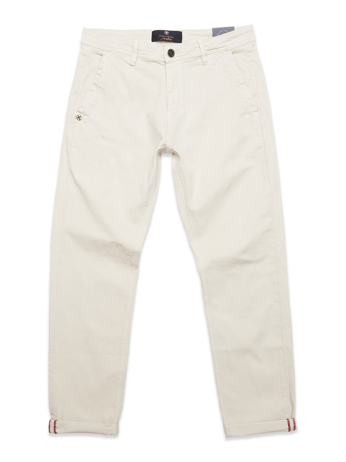 blue de gênes Menzo Dobby Chino Stone