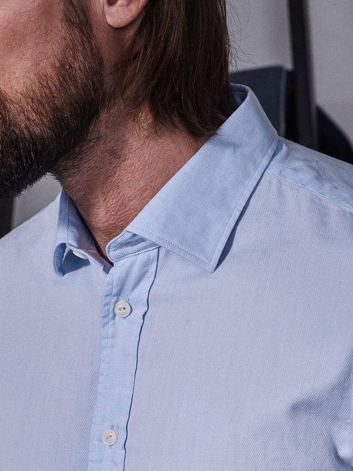 Blue De Gênes Miguel Brilliante Shirt Light Blue