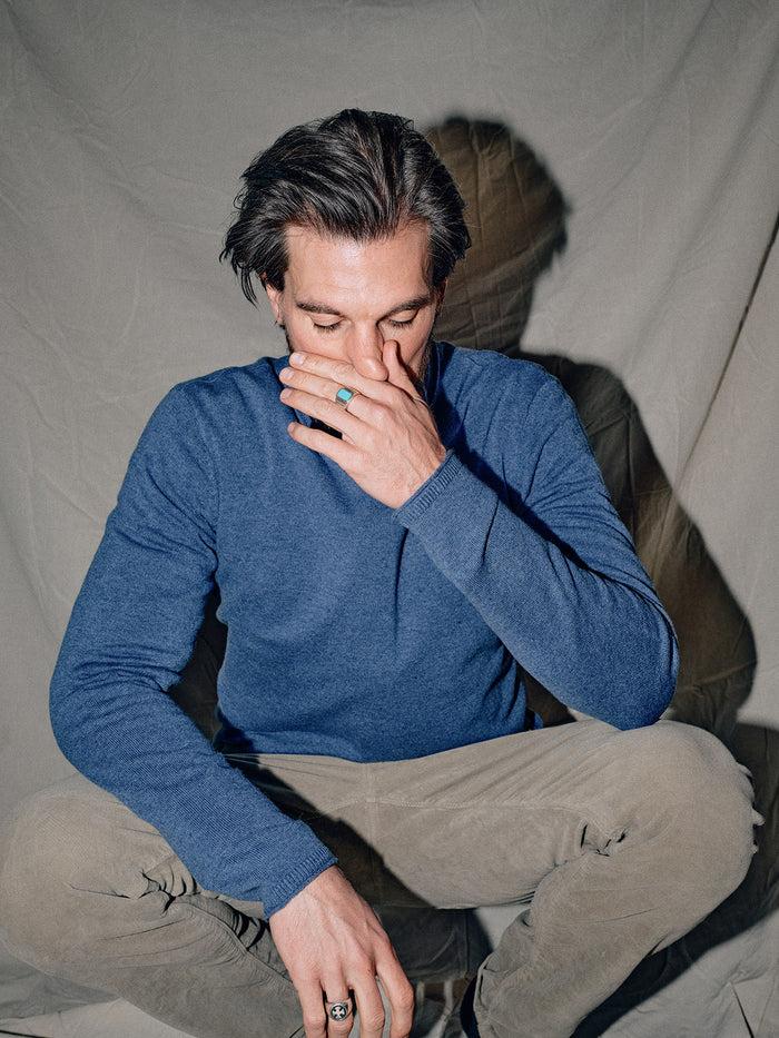 blue de gênes Monte AW Knit Sugar Blue