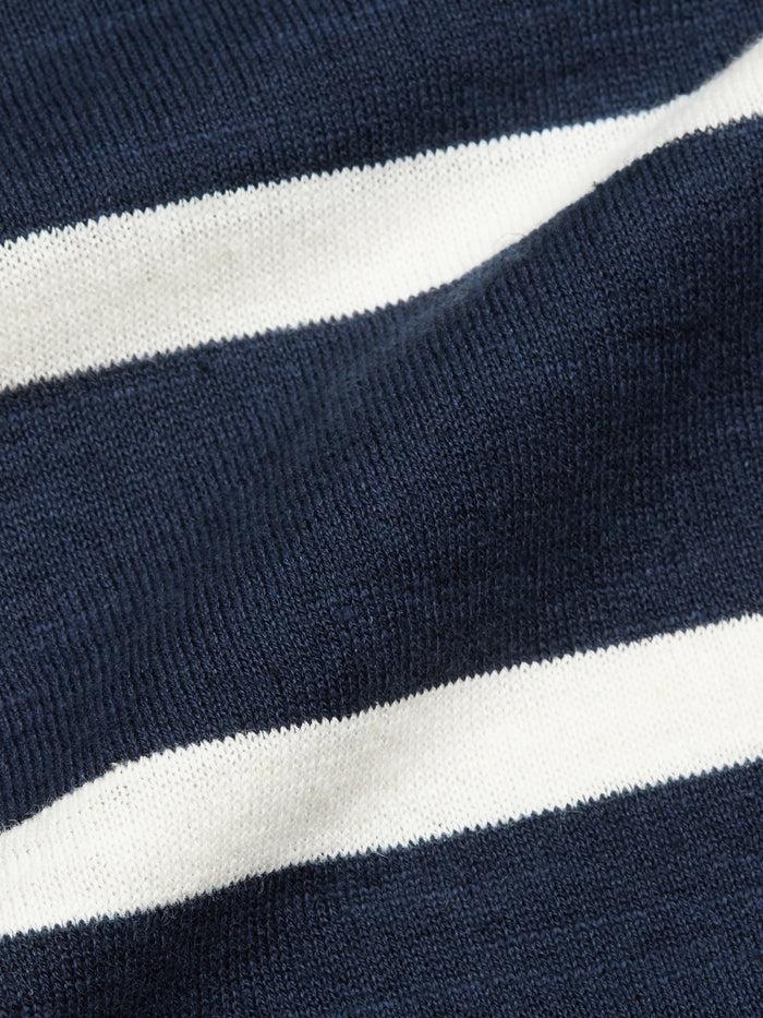 Blue De Gênes Monte Stripe Knit Navy