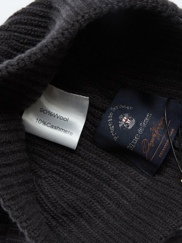 Blue De Gênes Nello Carino Beanie Charcoal
