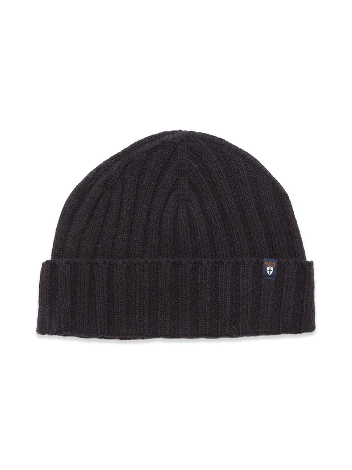 Blue De Gênes Oscar Croft Beanie Dark Navy
