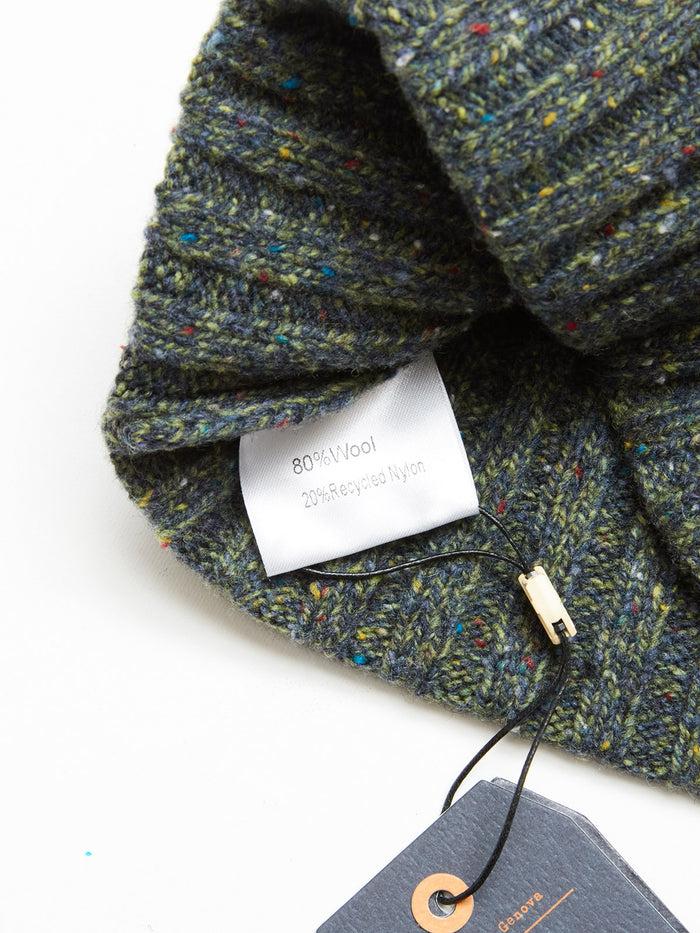 Blue De Gênes Oscar Melange Beanie Forest