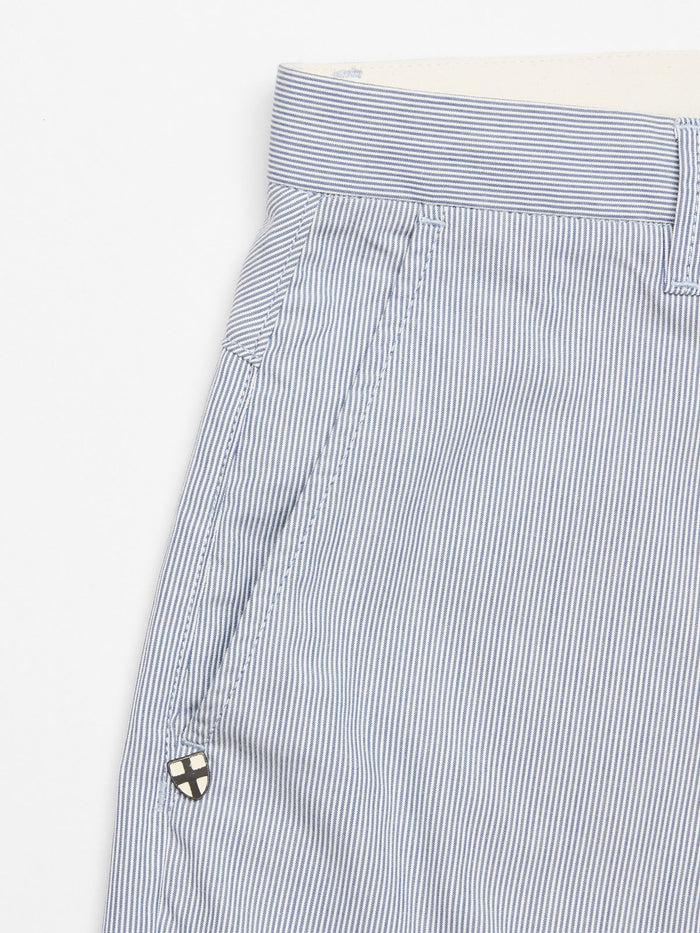 Blue De Gênes Palto Riga Chino Blue Stripe