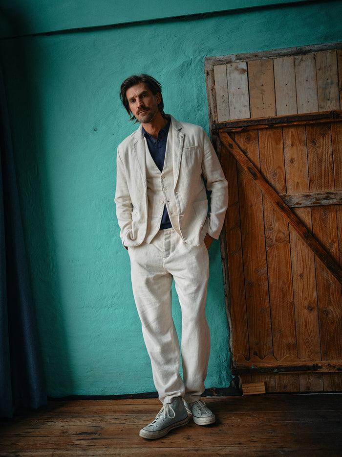 Blue De Gênes Pantella Desk Gilet Natural