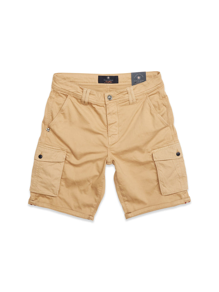 Blue De Gênes Paulino Cargo Shorts Khaki