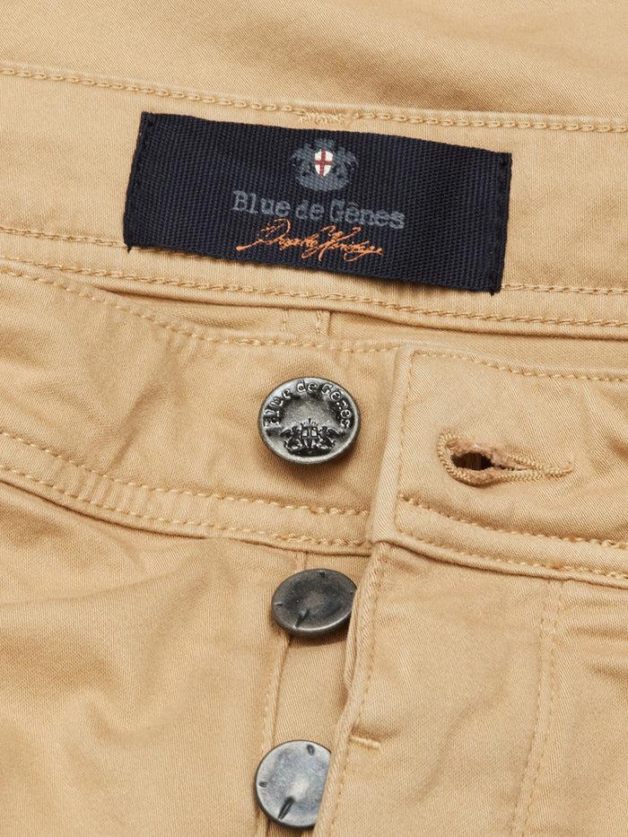 Blue De Gênes Paulino Cargo Shorts Khaki