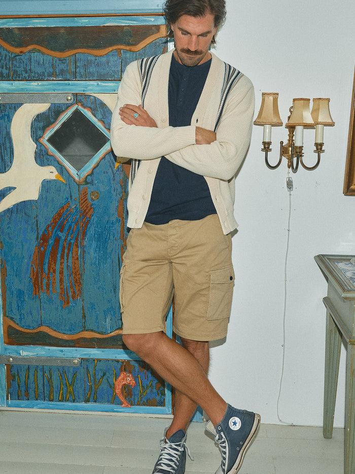 blue de gênes Paulino Cargo Shorts Khaki