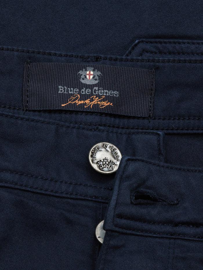Blue De Gênes Paulino Cargo Shorts Navy