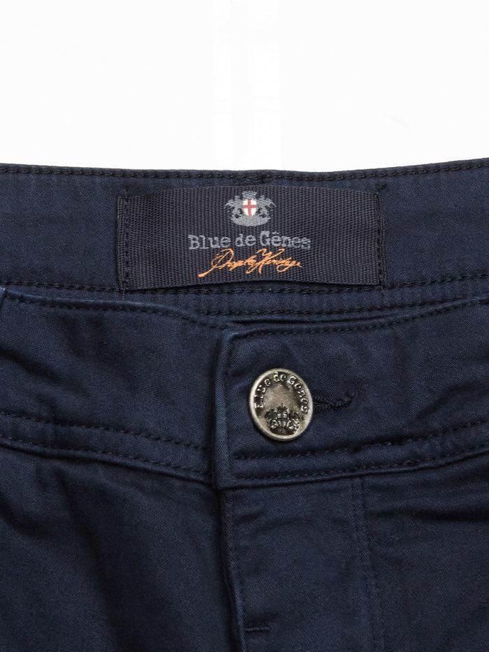 Blue De Gênes Paulino Cargo Shorts Navy