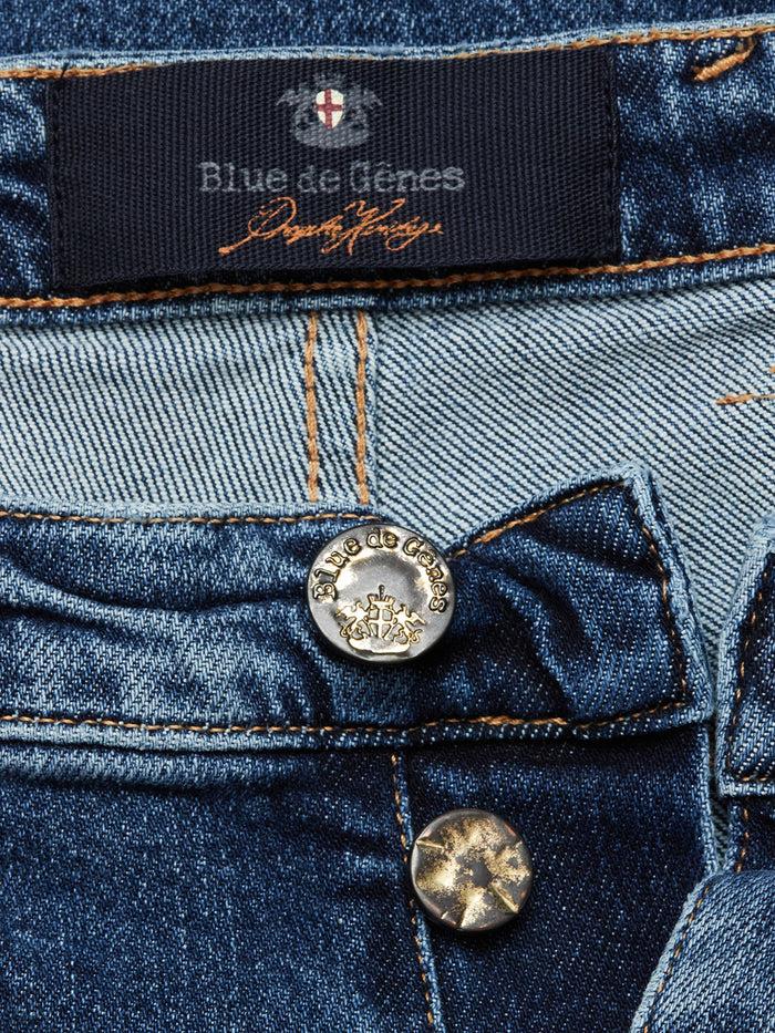 Blue De Gênes Repi Roll Jeans Mid Blue Denim