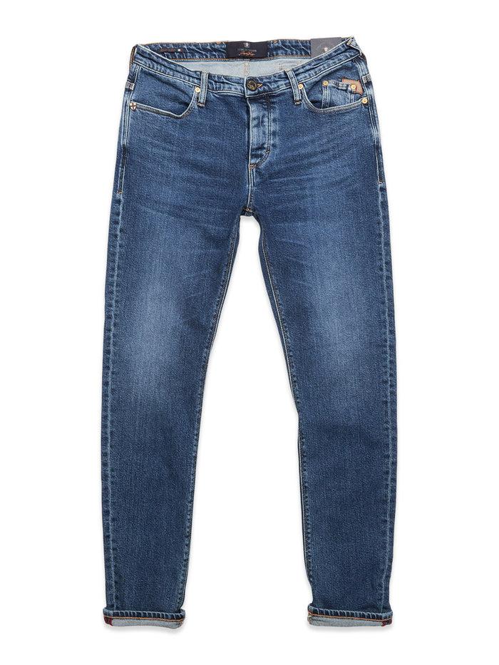 blue de gênes Repi Roll Jeans Mid Blue Denim