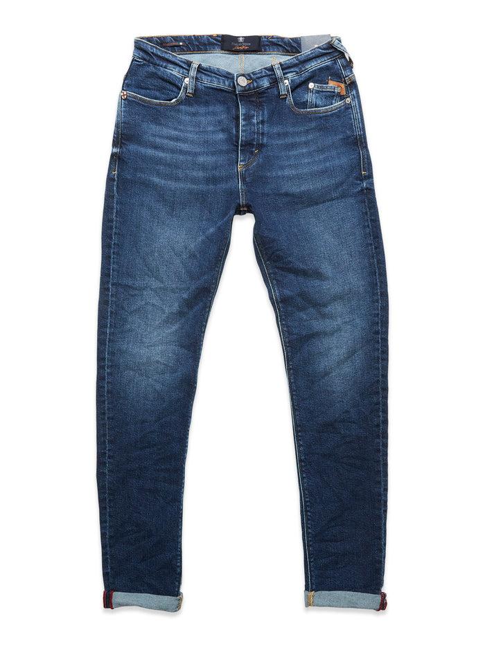 blue de gênes Repi Scan Used Jeans Mid Blue Denim