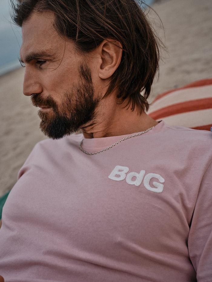 blue de gênes Salty Logo T-Shirt Porcelain Pink