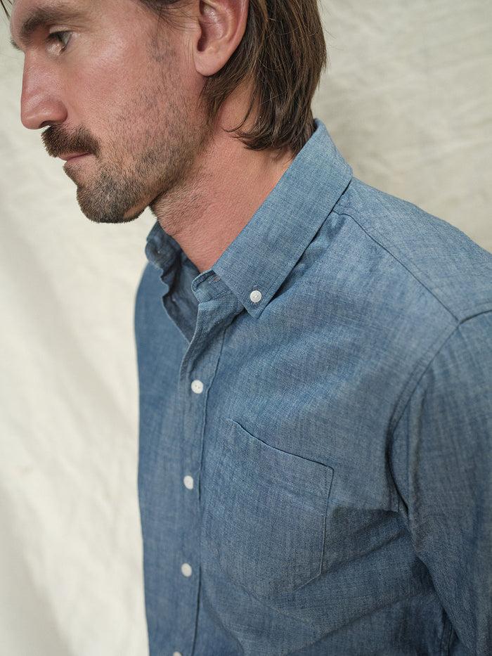 Blue De Gênes Sandro Chambray Shirt Chambray