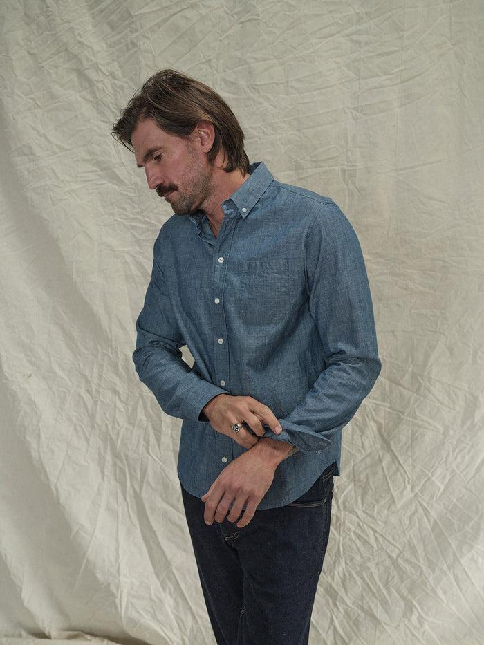 blue de gênes Sandro Chambray Shirt Chambray