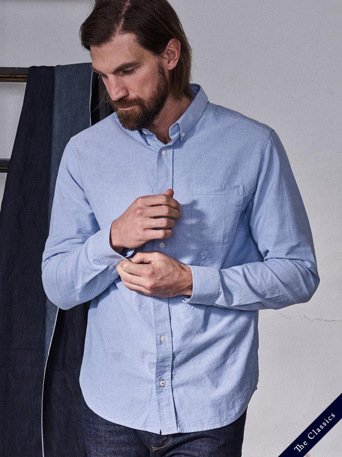 Blue De Gênes Sandro Oxford Shirt Blue