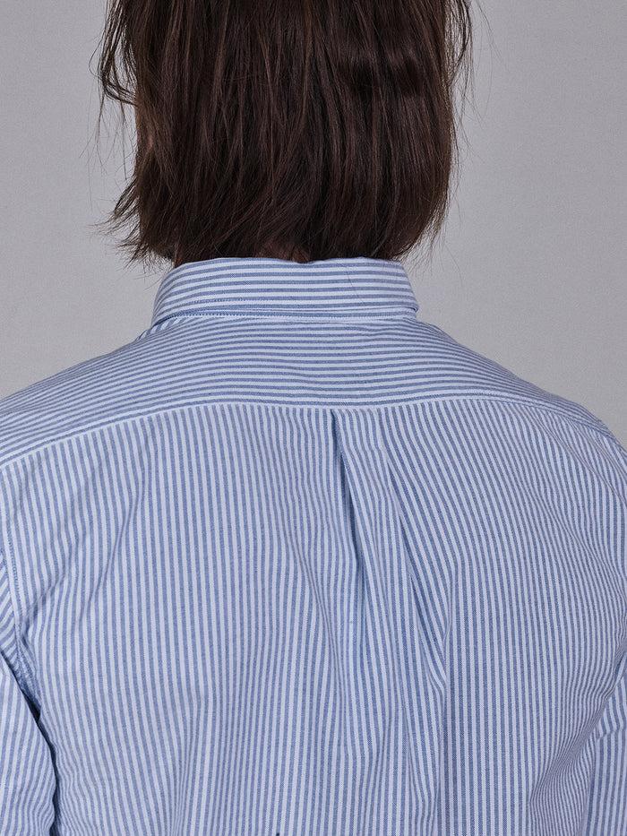Blue De Gênes Sandro Oxford Shirt Blue Stripe