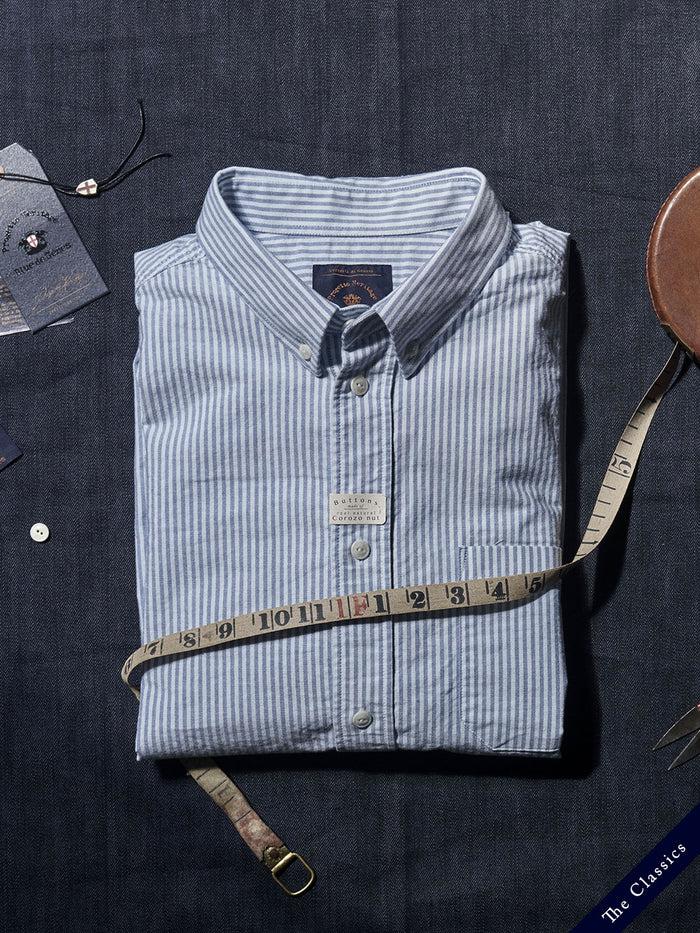 blue de gênes Sandro Oxford Shirt Blue Stripe