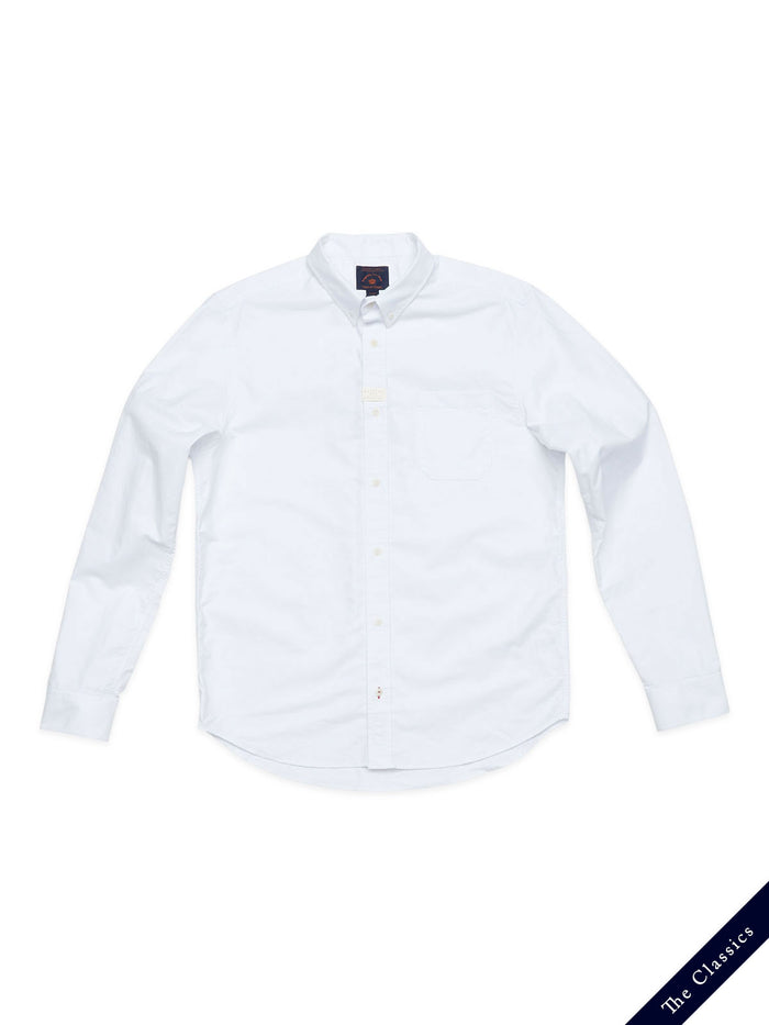 Blue De Gênes Sandro Oxford Shirt White